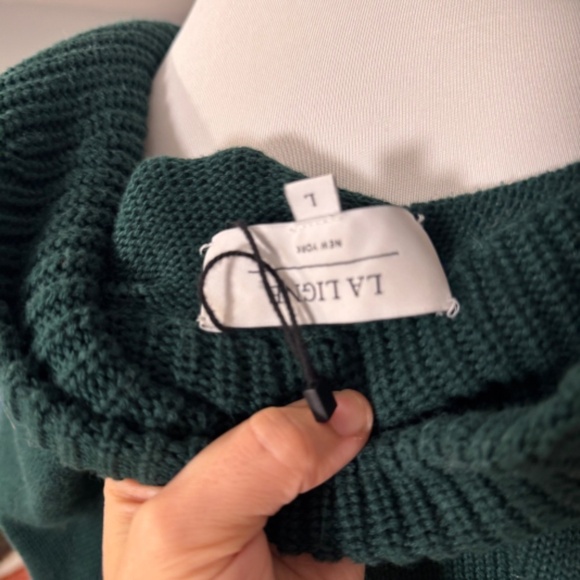 Green La Ligne quarter zip sweater: Large - Picture 5 of 5